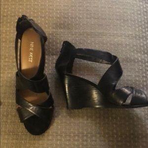 Nine West Black Zipper Shoes